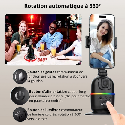 Caméra intelligente - suivi visage automatique